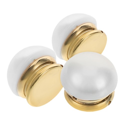 3 Pcs Magnet Anti-exposure Brooch Miss Shirt Decorative Buttons Faux Pearl - Bild 4 von 12