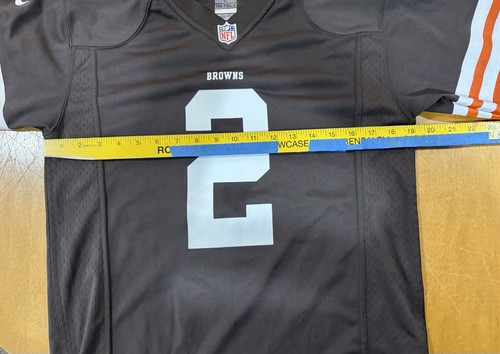 Camiseta de fútbol americano de los Cleveland Browns juvenil L grande NFL Nike Johnny Manziel en el campo - Imagen 5 de 7