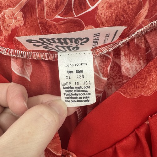 Vestido vintage años 90 HILO HATTIE muumuu caftán hibisco hawaiano hecho en estados unidos XL - Imagen 7 de 7