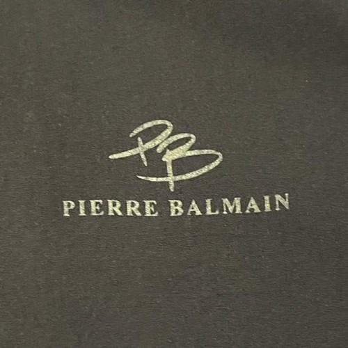 Pierre Balmain schwarze Jacke, bestickt auf der Brust, Größe L C2 - Bild 3 von 9