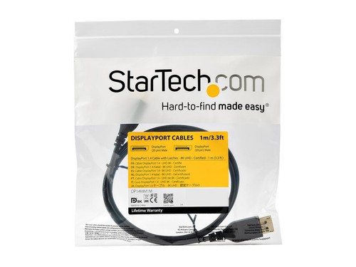 StarTech.com 1m VESA Certified DisplayPort 1.4 Cable - 8K 60Hz HBR3 HDR - 3ft - Picture 4 of 4