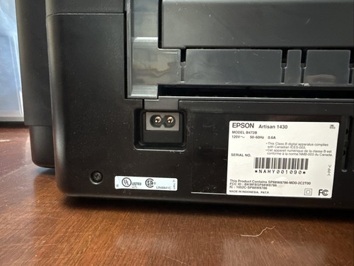 Epson Artisan 1430 Printer Wide Format Photo Color Inkjet w/ Cable, Discs EUC - Picture 15 of 22