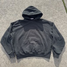 Fear Of God Essentials Hoodie, FOG Heavy Black Hoodie, Men's small