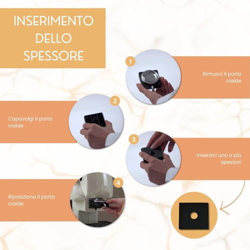 AMPSTORE 3 Guarnizioni ricambi per macchina caffè compatibili con didiesse frog - Foto 5 di 6