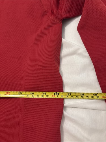Athleta Gr. Large Flurry Seamless Turtleneck Top Clover Berry Red Cabin Core Slim - Bild 10 von 11