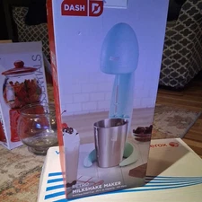 Retro Stainless Steel Milkshake Maker for Malts Aqua Color Dash NIB NEW