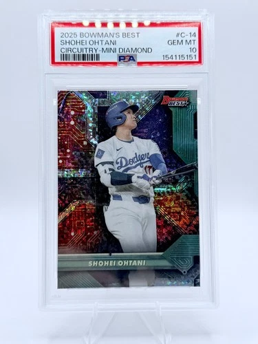 Shohei Ohtani 2025 Bowman’s Best Circuitry Mini Diamond #C-14 GEM MT 10