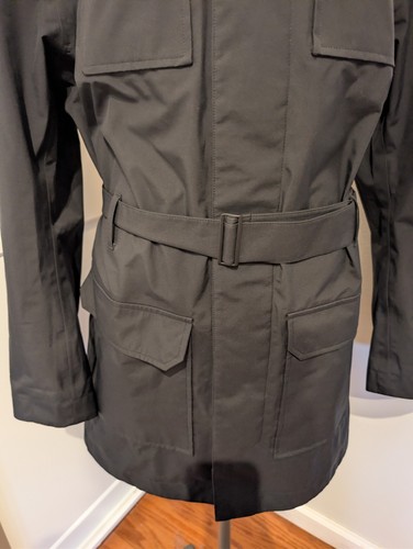 Neu ohne Etikett Victorinox Swiss Army Mantel Gr. M Gore TexTrench Regenmantel schwarz Gürtel - Bild 4 von 6