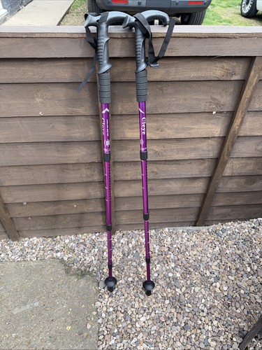 Delete Duralumin 4 Step Adjustable Trekking Poles Telescopic Walking Sticks - Picture 1 of 5