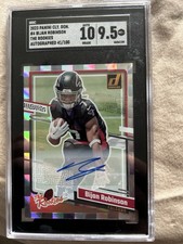 2023 Panini Clearly Donruss Clearly the Rookies Bijan Robinson Auto 41/100
