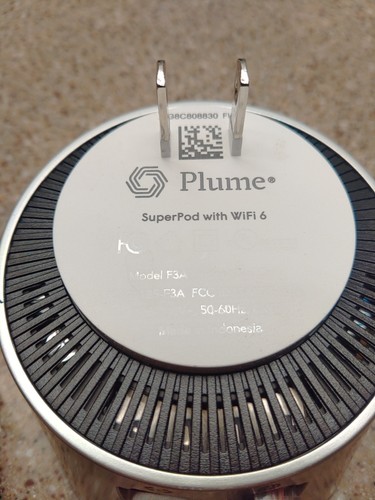 Plume SuperPod Point Broad Band Wifi 6 Mesh Home Fast WiFi Adapter Model F3A - Photo 5/6