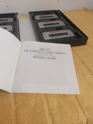 MITSUKO UCHIDA MOZART THE COMPLETE PIANO SONATAS X6 Casettes Box Set - Picture 10 of 16