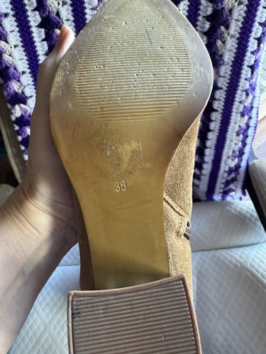 BOTAS DE MONTAR HOUSE OF HARLOW ALTAS PARA MUJER DE GAMUZA TOSTADA, CREMALLERA, TALLA 7,5 M, USADAS UNA VEZ A+++ - Imagen 22 de 24