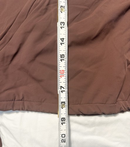 Alo Yoga 1/4 Zip Cropped In The Lead Coverup Pullover Cherry Cola Size Large - Bild 7 von 8