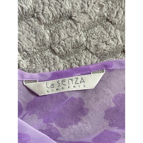 La Senza lilac floral print v neck mesh dress - Picture 2 of 6