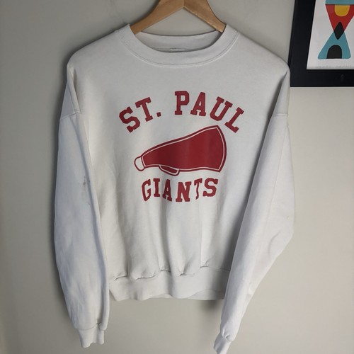 VTG 1990s St. Paul Giants Vintage Graphic Crewneck Jerzees Size Medium - Bild 1 von 8