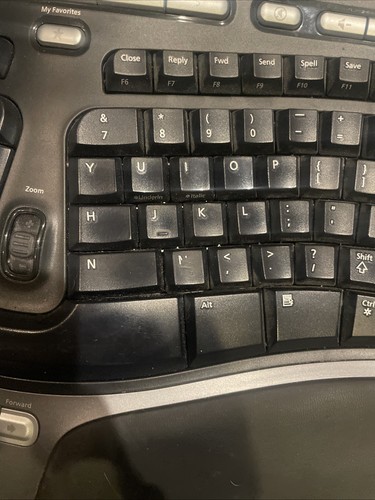 Microsoft Natural Egonomic 4000 v1.0 Keyboard Wired USB KU-0462 - Tested - Picture 6 of 9