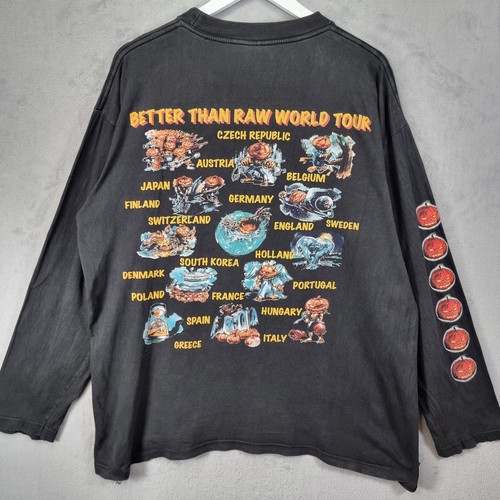 Helloween Shirt Mens XL Black Vintage Better Than Raw European Tour 90s - Imagen 2 de 12