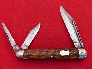 1930's Remington UMC R7293 bone split backspring whittler knife