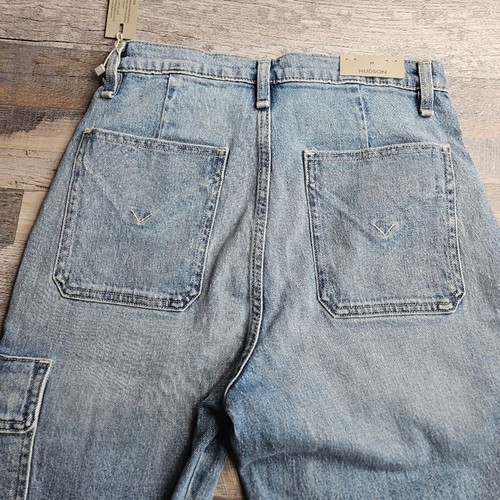 Jeans Hudson NUEVO Faye Talla 27 En Dobladillo Crudo Lavado Celestial - Imagen 14 de 16