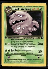 Dark Weezing (14) 14/82 Pokemon Team Rocket 1st edition Non Holo
