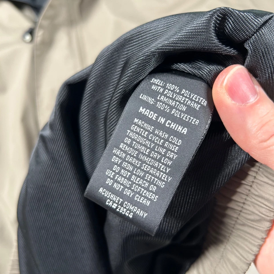 Chaqueta Dryjoys Para Hombre 2xl Footjoy Cortavientos Lluvia Cremallera Rendimiento Manga Corta Foto 4 de 4