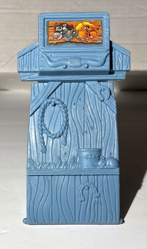 Fisher Price Great Adventures Wild Western Town pieza de repuesto ~ puerta de banco azul - Imagen 1 de 5