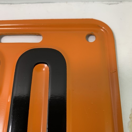 1933 Colorado License Plate Number Tag PAIR 2x Plates 1-85030 Orange Black NOS - Picture 7 of 14