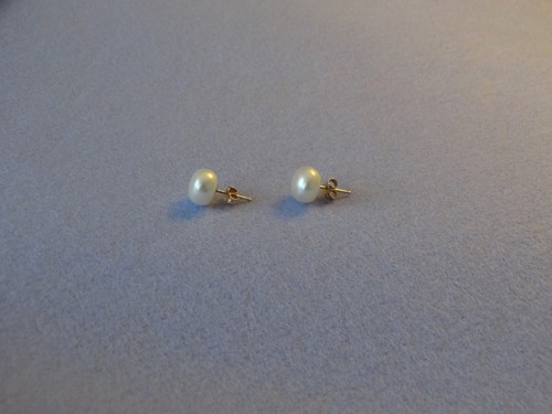 ZUCHTPERLEN OHRSTECKER, 14 Karat Gold-Fassung - Bild 6 von 6