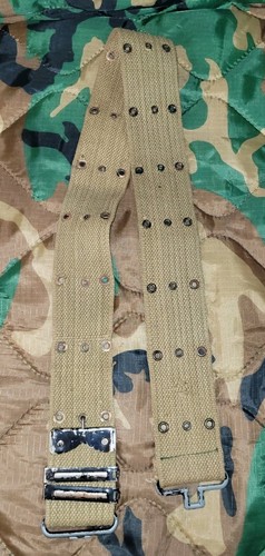 Vintage Military Style Web Belts Green And Brown - Picture 2 of 11