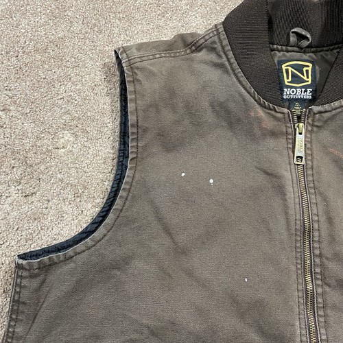 Edle Outfitters Arbeitsweste XL Tall braun Canvas Carhartt Style gesteppt gefüttert - Bild 3 von 14