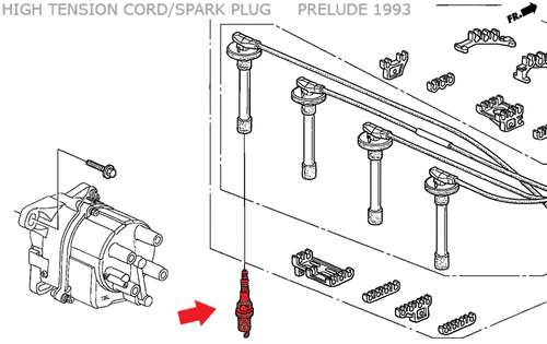 NGK KIT 4PZ CANDELE ACCENSIONE NUOVO ORIGINALE HONDA PRELUDE COD.PFR7G-11 - Foto 4 di 8