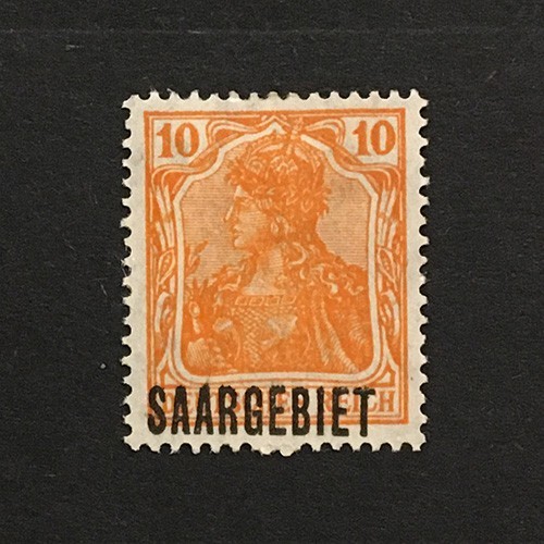 Saar Saargebiet 1920 MH 10Pf Sc#44 ovpt. over Germany - Picture 1 of 1