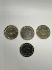 4 Brothel Tokens-1 Honest Walt’s Saloon Token & 3 The Chicken Ranch Tokens