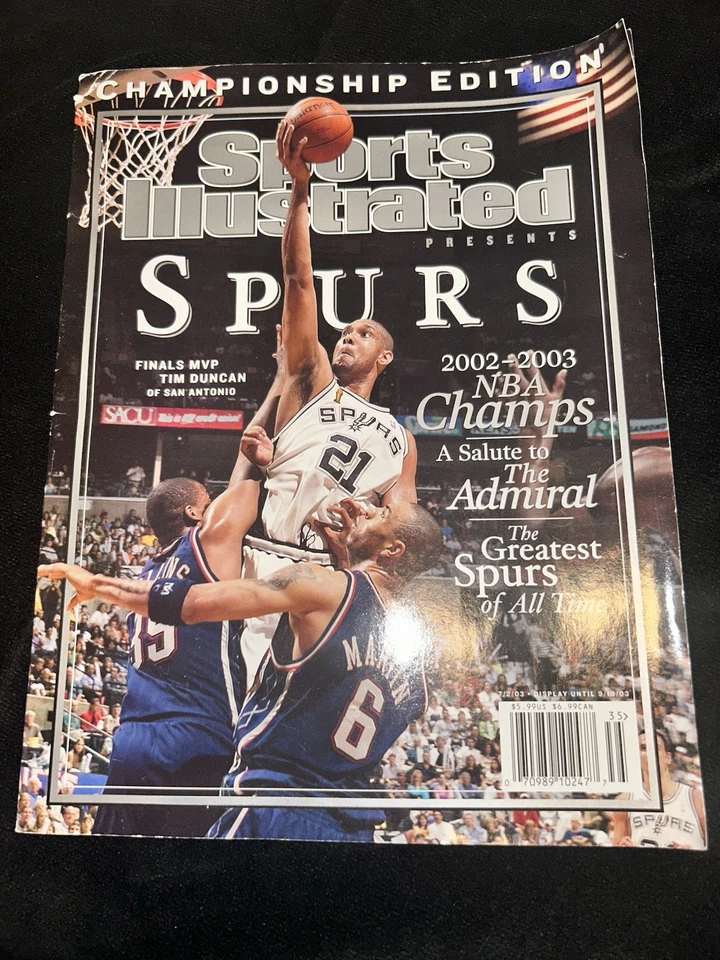 Revista Sports Illustrated Spurs Tim Duncan Championship Edition 2003  Foto 2 de 4