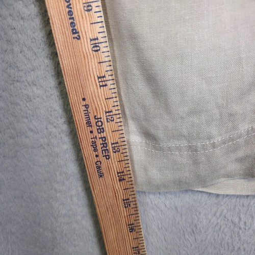 Mifresia Linen Bermuda Shorts Womens 29 Beige Relaxed High Rise Cargo Granola - Picture 6 of 17