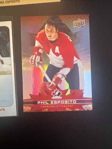 Lote de 6 tarjetas coleccionables de hockey sobre hielo de Phil Esposito de la NHL Bruins Rangers Canadá Salón de la fama - Imagen 6 de 10