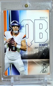 2024 Topps Signature Class- Bo Nix- Orange/Blue RC Parallel #100