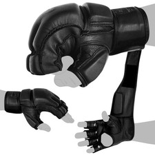 FOX-FIGHT Freefight Mma Gants Grappling Gants de Boxe Cuir Véritable