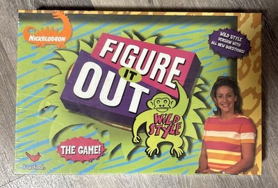 SEALED Vintage 1999 Nickelodeon Figure It Out The Game Family & Wild Style Anima