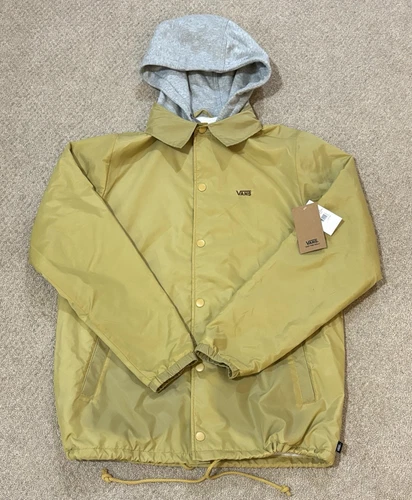 Giacca da uomo Vans gialla Riley Coaches nuova taglia S