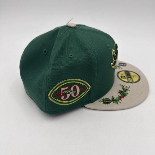 New Era 59FIFTY Mütze Denver Broncos 50th Patch Holiday Green Fitted 7 1/2 Rare B1 - Bild 6 von 10