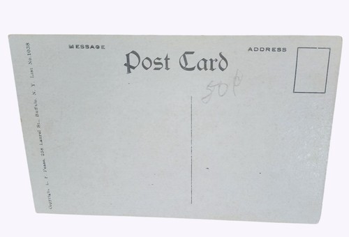 Antique Unused L.F. Pease Birthday Postcard With Autumn Leaves & Verse Design - Picture 2 of 2