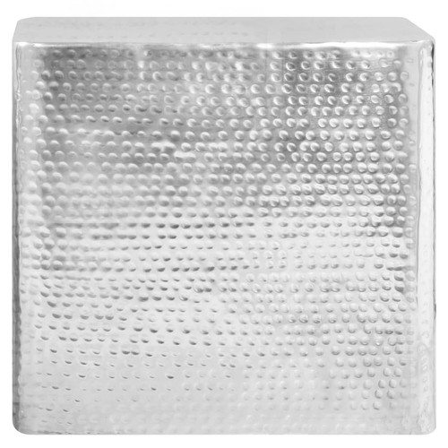 2x Tavolini da Caffè in Alluminio Argento Moderni Tavolo Basso Salotto vidaXL - Foto 5 di 8