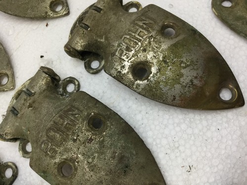 Bohn Ice Box Refrigerator Antique Hinges Latches as a Lot 13 Pieces - Picture 3 of 4