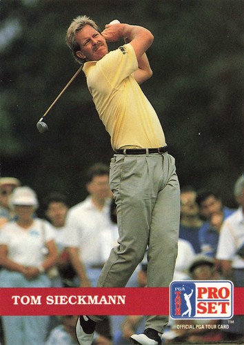 Tom Sieckmann #40 1992 Pro Set PGA Tour Golf - Picture 1 of 2