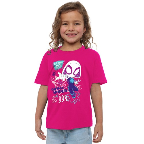 Spidey & His Amazing Friends Ghost Spider Go Webs Mädchen T-Shirt, Fuchsia - Bild 1 von 6