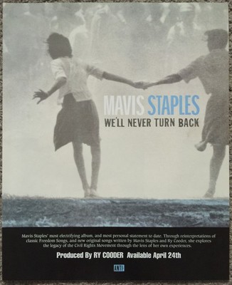MAVIS STAPLES - WE'LL NEVER TURN BACK 2007 Full page USA magazine ad