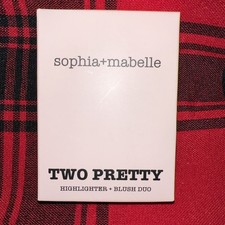 New SOPHIA + MABELLE Two Pretty Highlighter + Blush Duo Palette Fresh