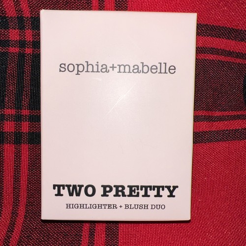 New SOPHIA + MABELLE Two Pretty Highlighter + Blush Duo Palette Fresh - Picture 1 of 2